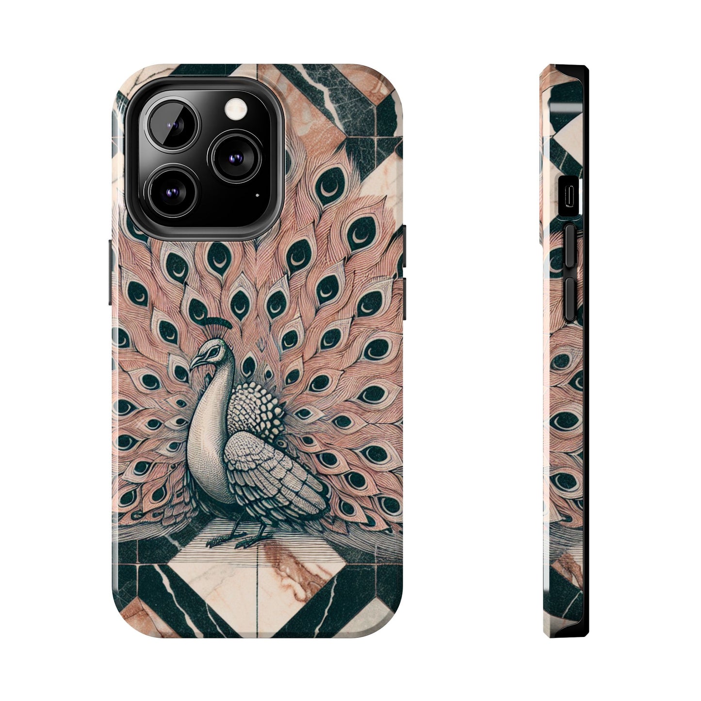 Peacock Tough Phone Case | Stylish & Durable Artwork - for iPhone