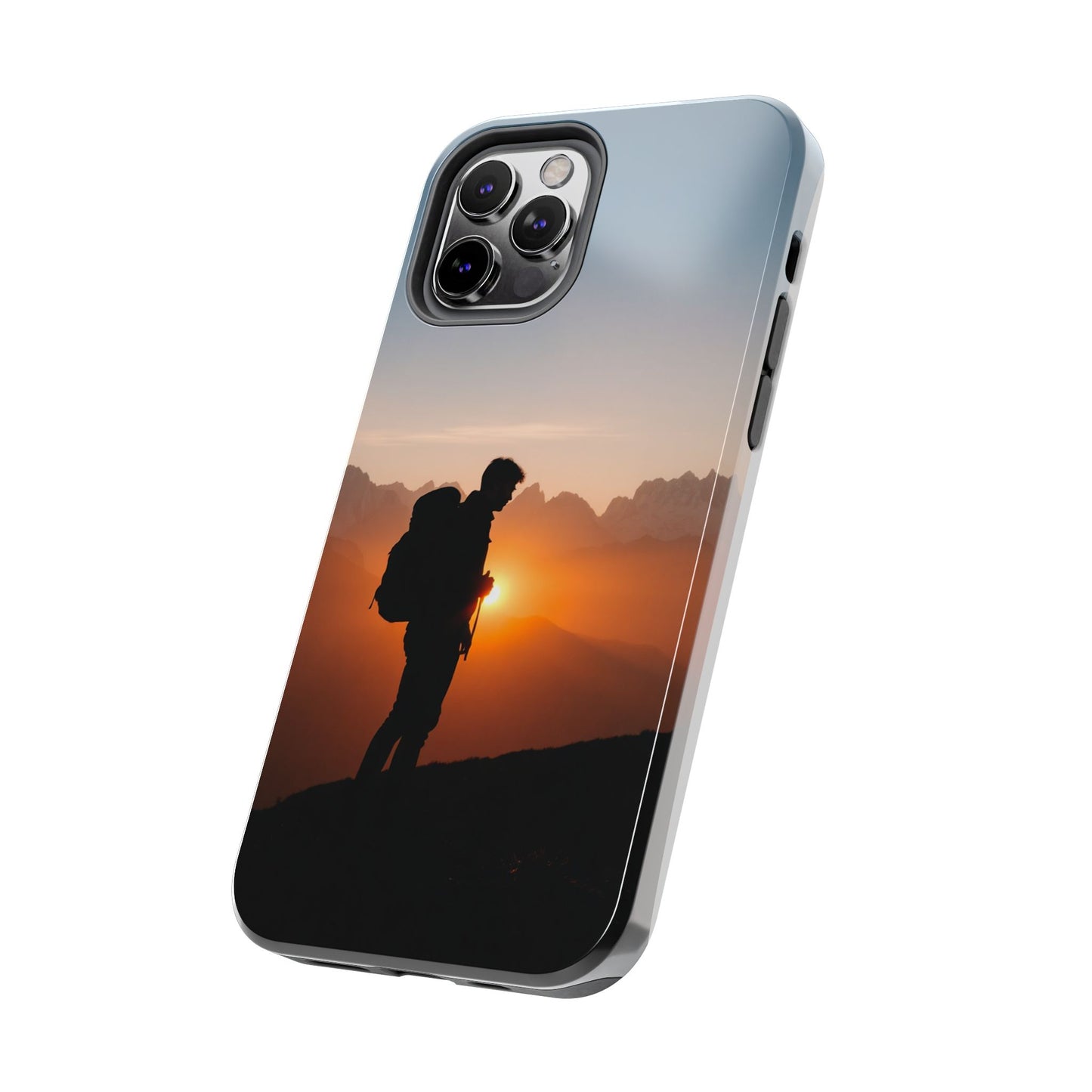 Explorer Adventure Sunset Mountain iPhone Case