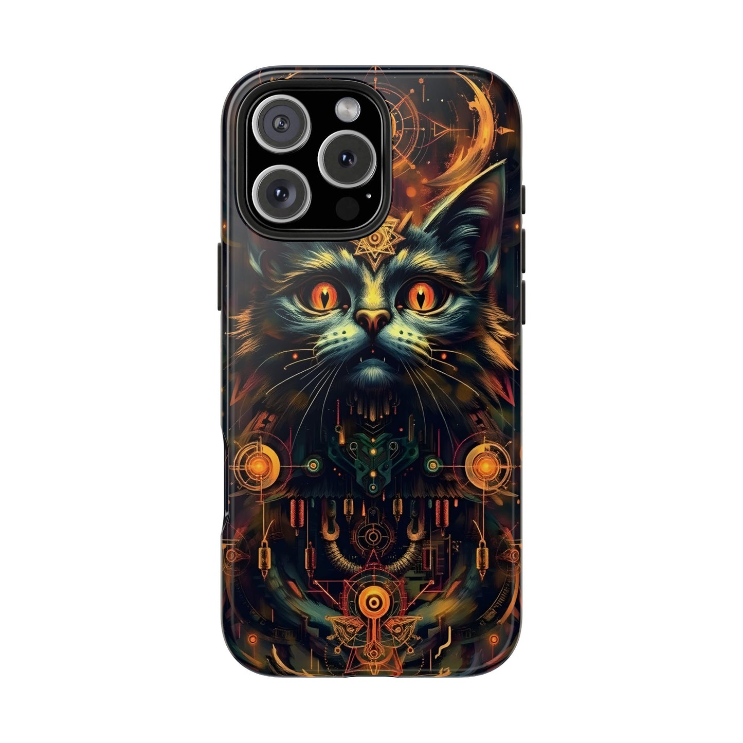 Mystical Cat Queen Tough Phone Case – Unique Protection for Cat Lovers - for iPhone