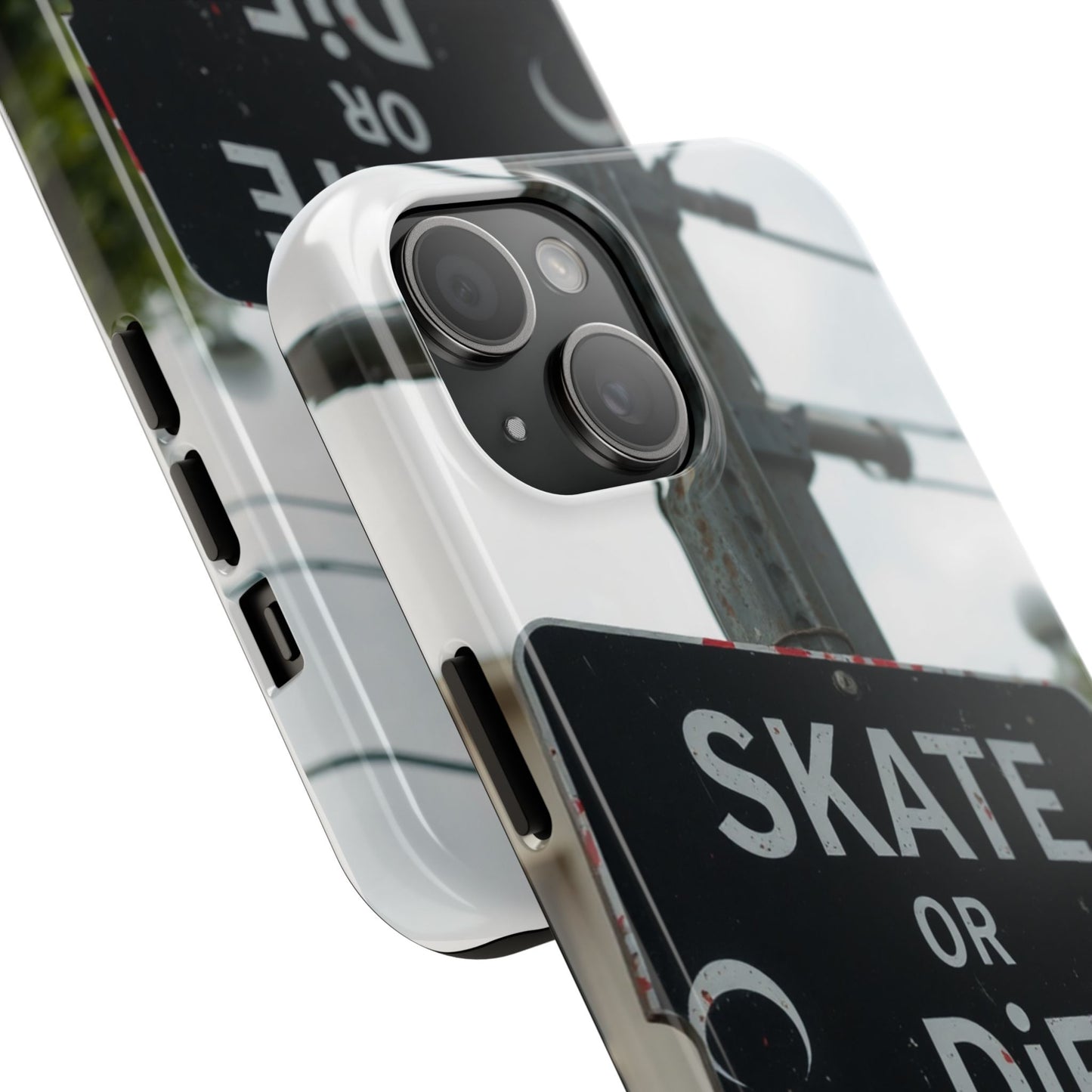 Black Sign Skate or Die Design - Tough Phone Case for iPhone