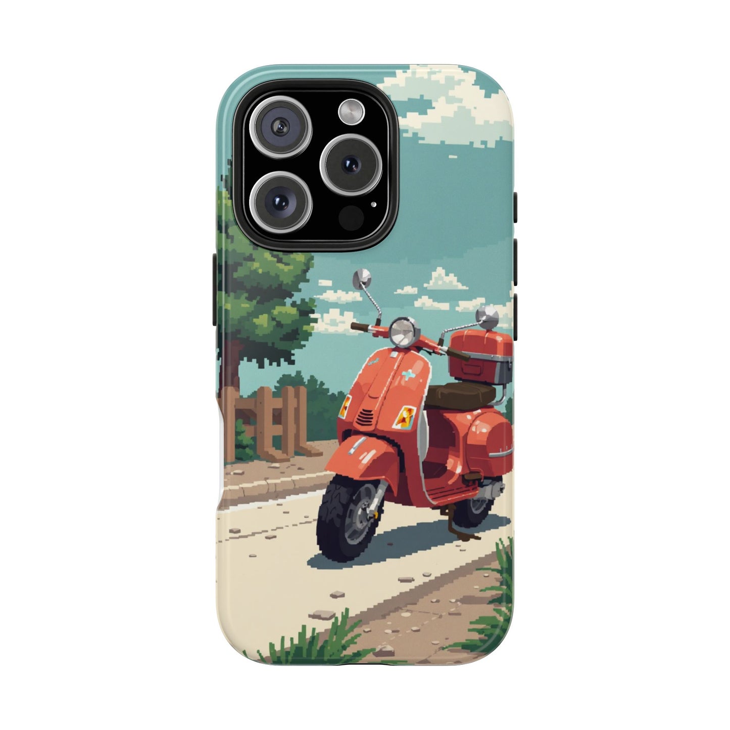 Retro Scooter Phone Case - Tough & Stylish Protection