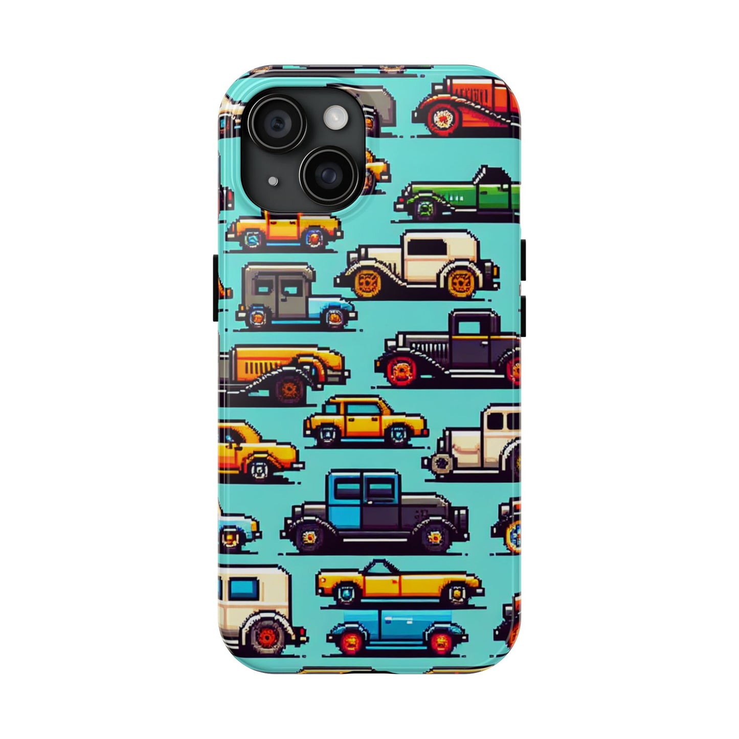 Retro Car Pixel Art Tough Phone Case - Durable & Stylish Protection - for iPhone
