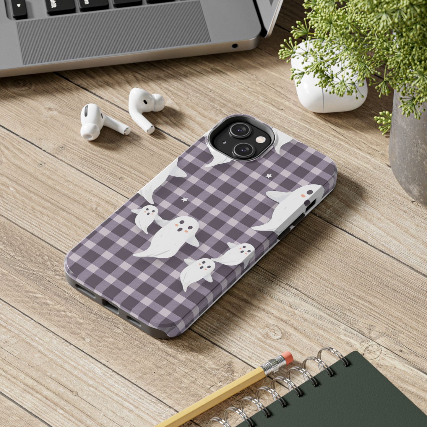 Cute Ghosts Tough Phone Case - Whimsical Halloween Design for Spooky Vibes