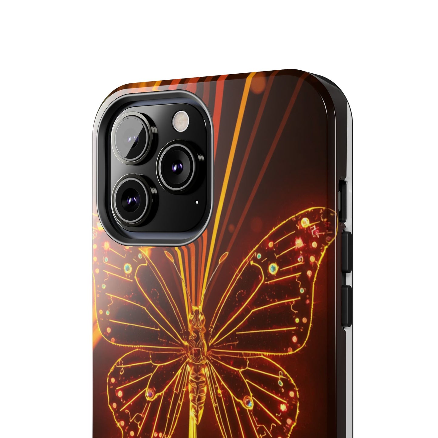 Elegant Butterfly Tough Phone Case - Stylish Protection for Nature Lovers