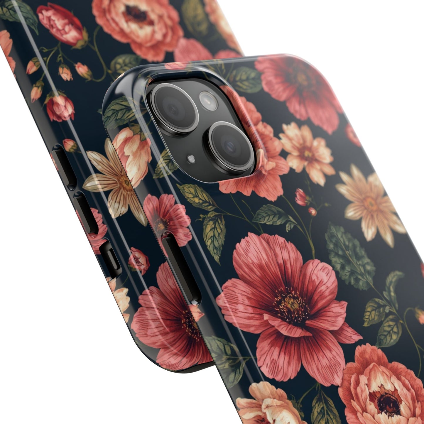 Spring Power! Floral Tough Phone Case - Durable Protection with Elegant Flower Design - for iPhone