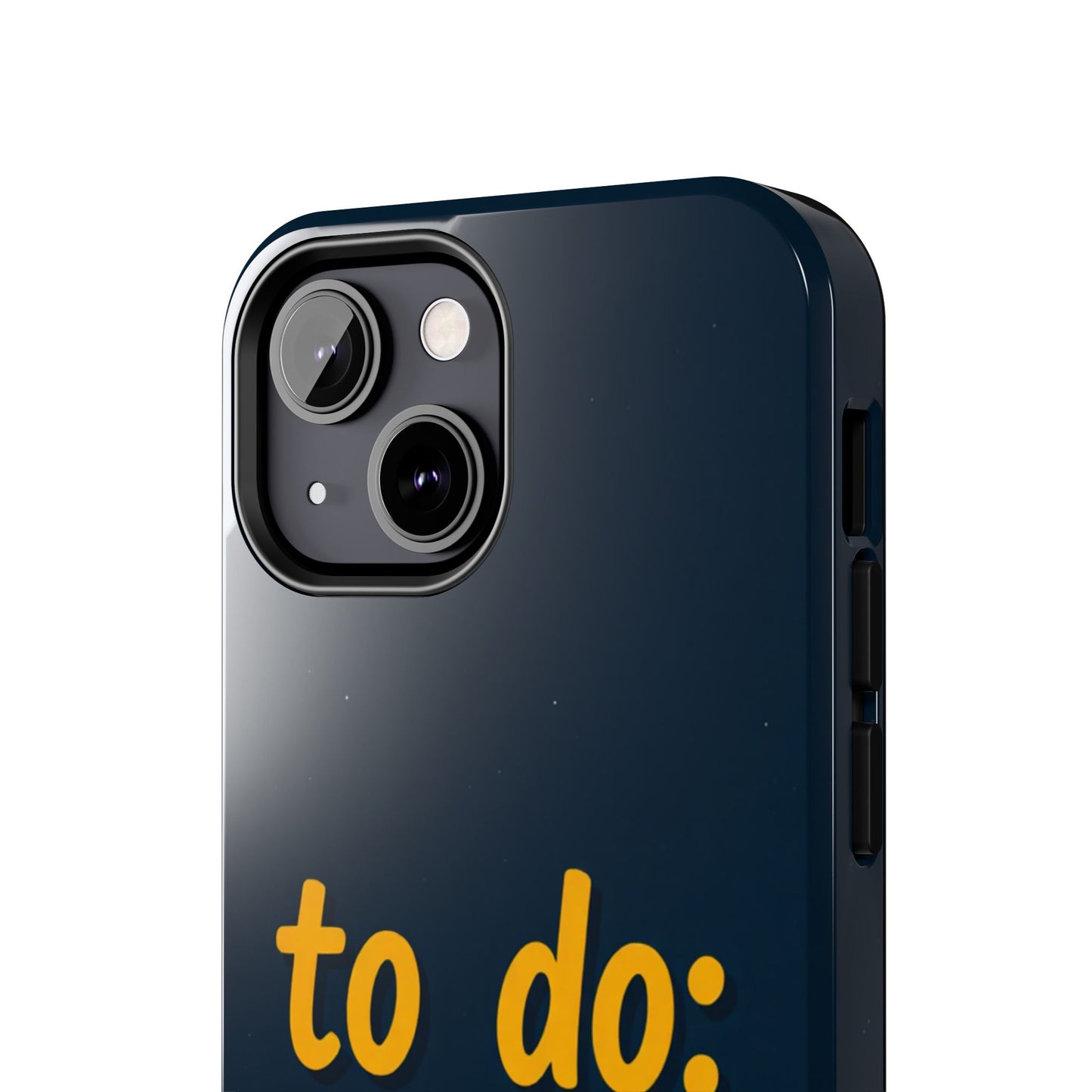 Funny Tough Phone Case - To Do: Nothing | Unique Gift for College Students, Lazy Days, Relaxation Motivation, Minimalist Phone Cover