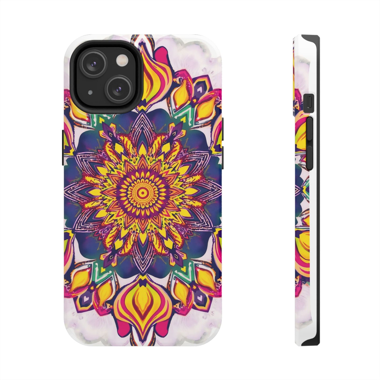 Vibrant Mandala Tough Phone Case - Boho Style Protection - for iPhone