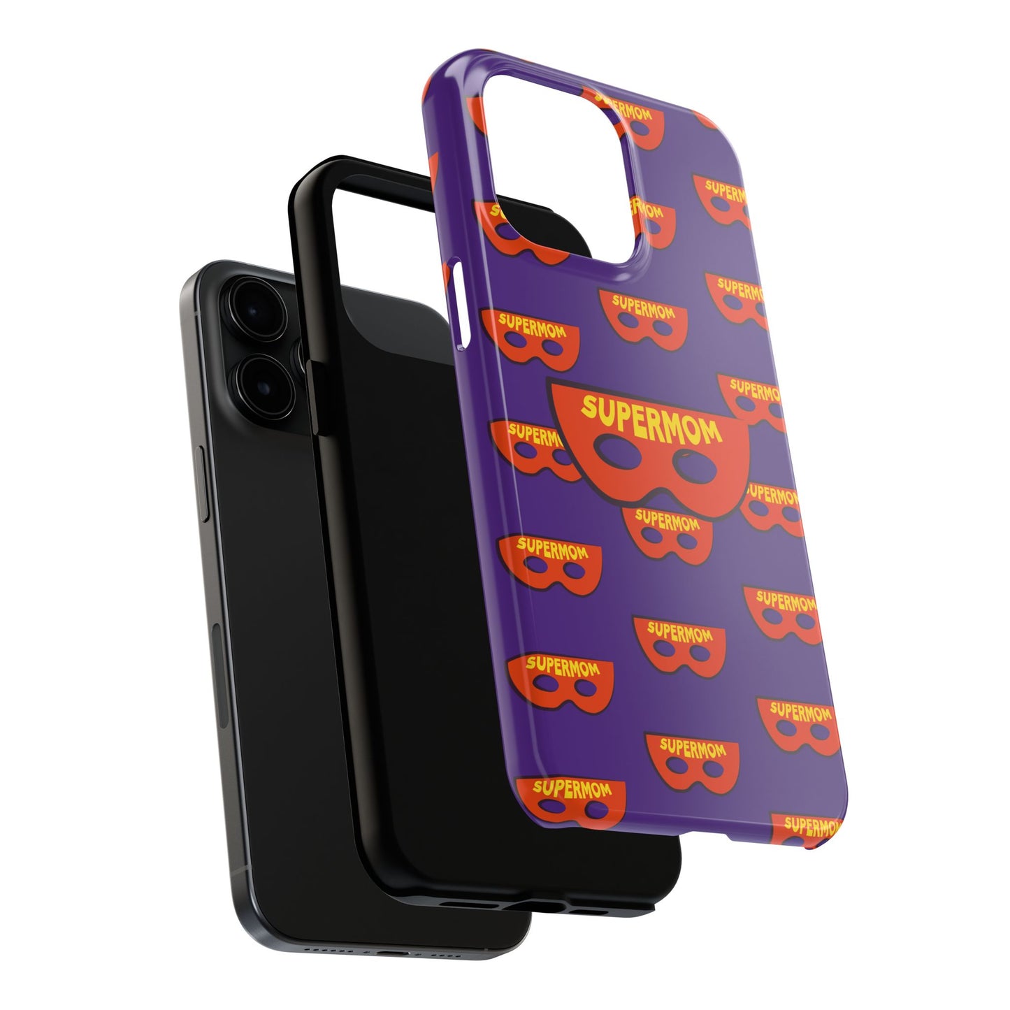 Supermom Tough Phone Case - Durable Protection with Fun Design - for iPhone