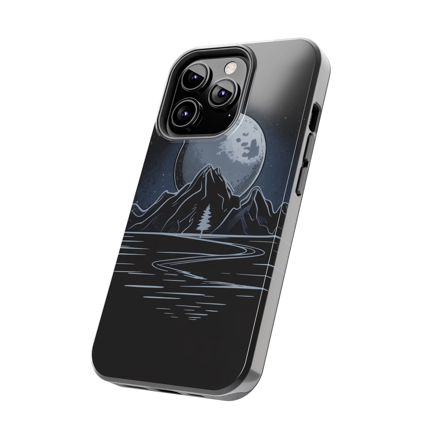 Moonlit Mountain Tough Phone Case Dark Fantasy