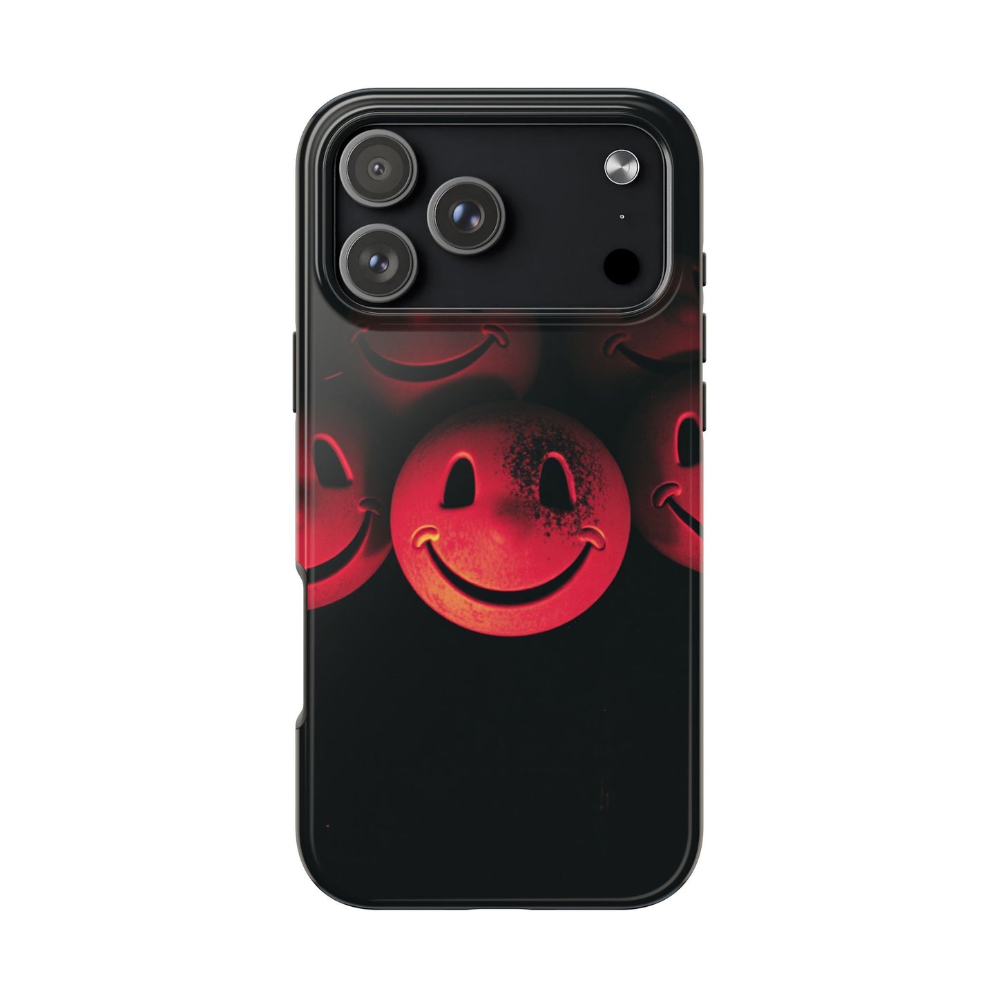 Smiley Face Tough Phone Case - Durable Protection with Fun Design