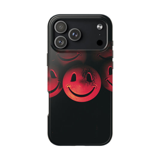 Smiley Face Tough Phone Case - Durable Protection with Fun Design