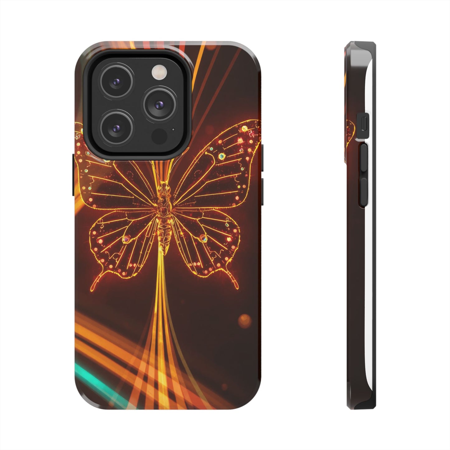 Elegant Butterfly Tough Phone Case - Stylish Protection for Nature Lovers
