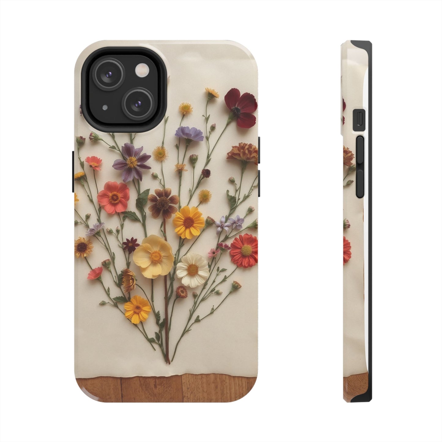 Floral Tough Phone Case - Durable Protection with Nature-Inspired Design