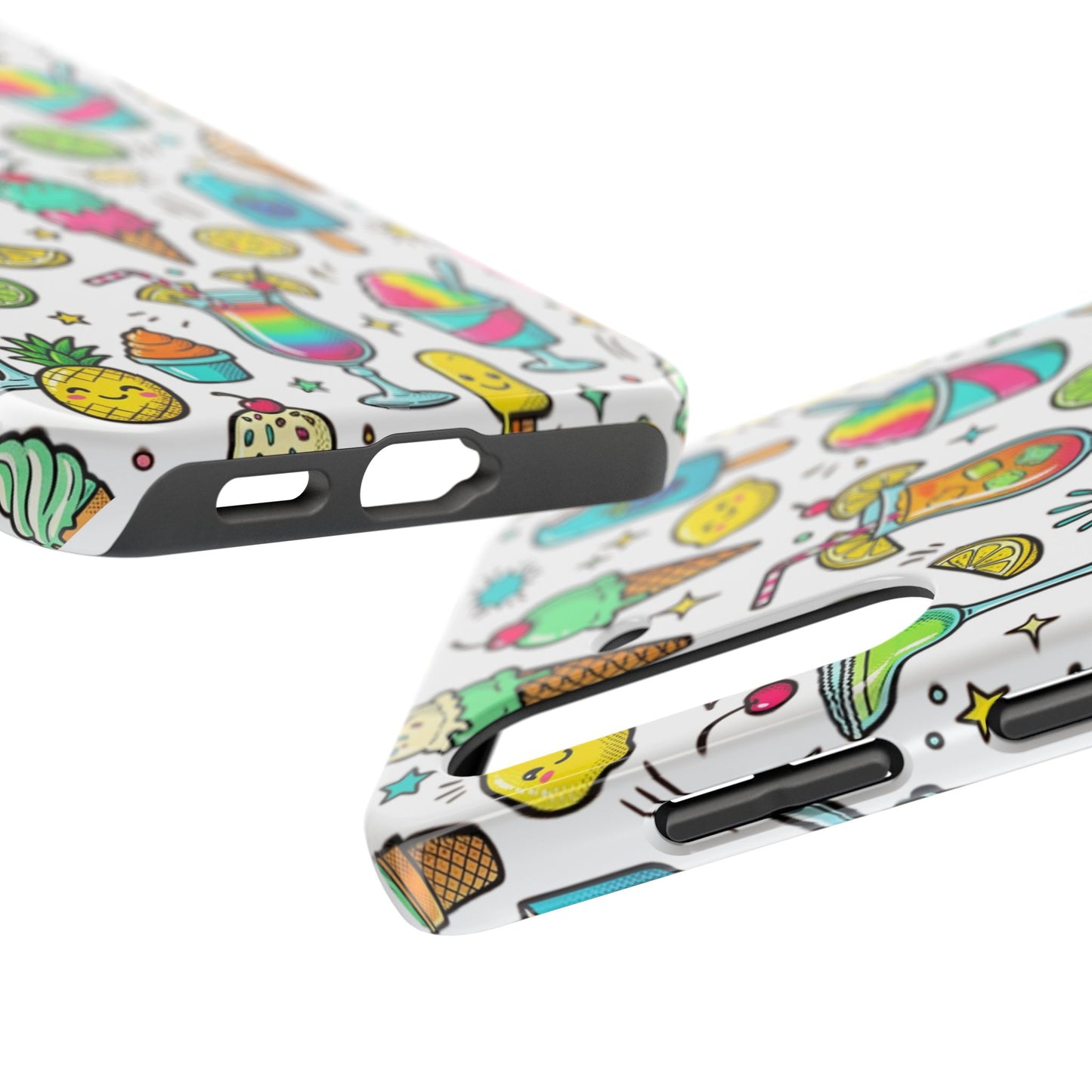 Tough Phone Case — Summer Ice Cream & Cocktails Pattern