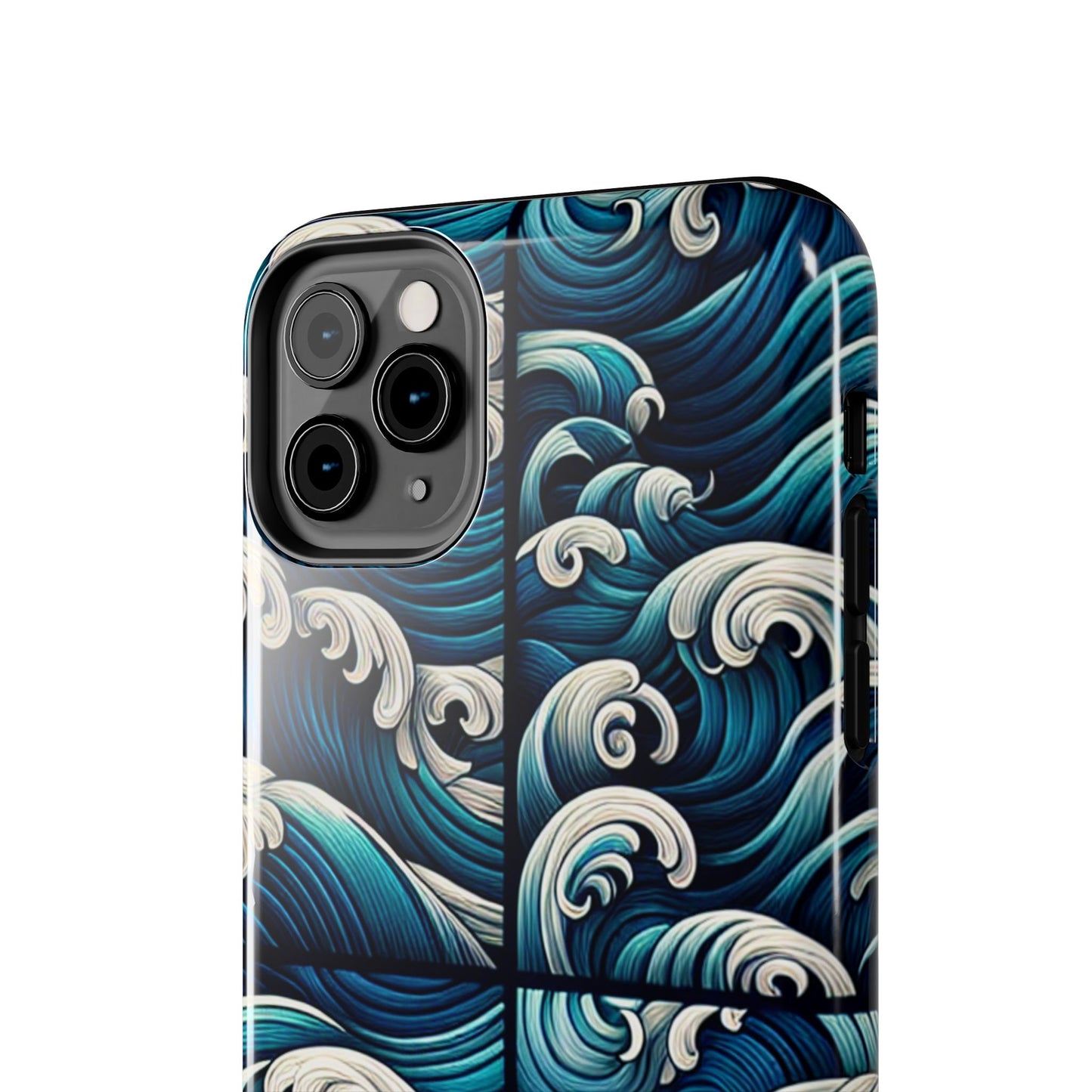Ocean Waves Tough Phone Case - Durable Protection with Artistic Design - for iPhone