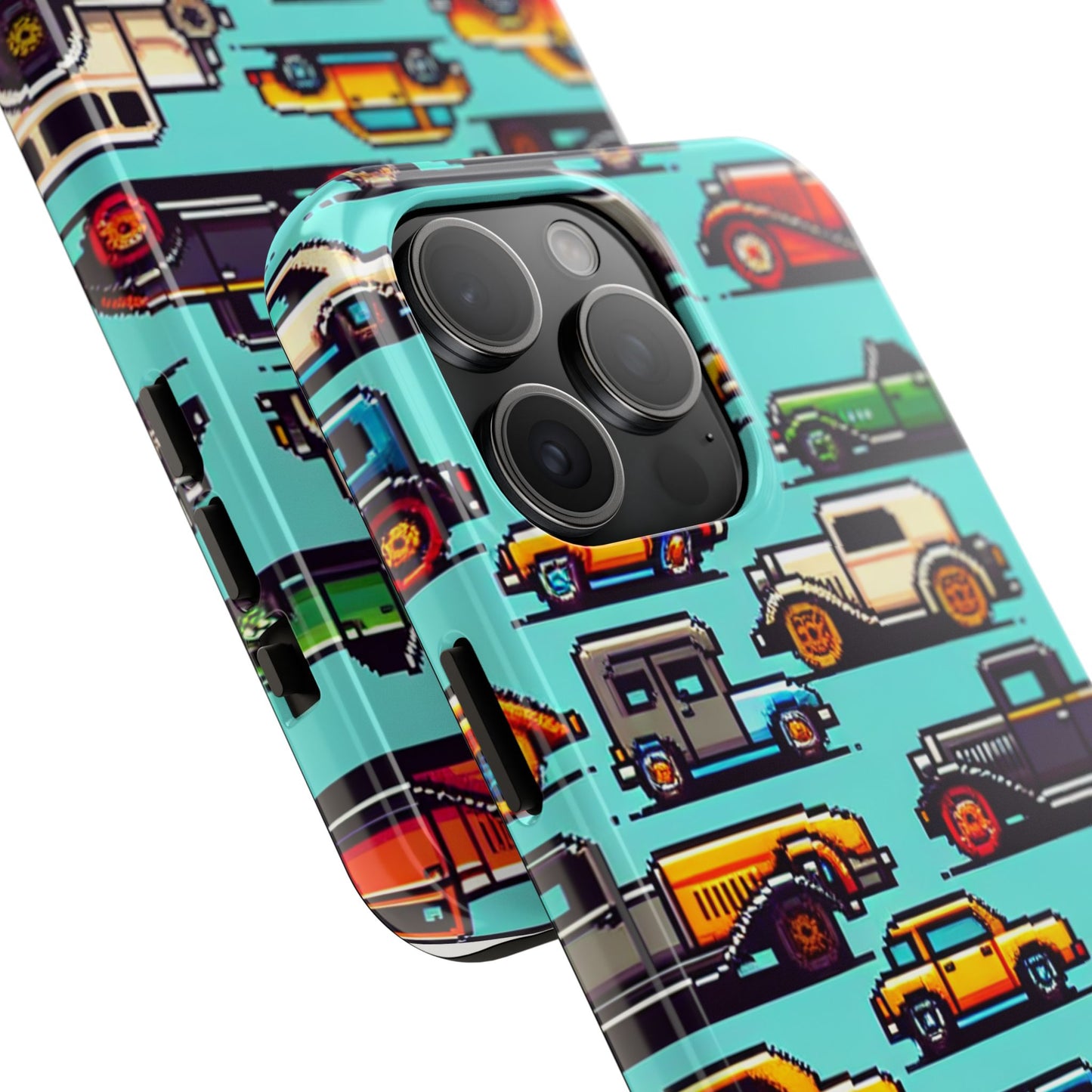 Retro Car Pixel Art Tough Phone Case - Durable & Stylish Protection - for iPhone