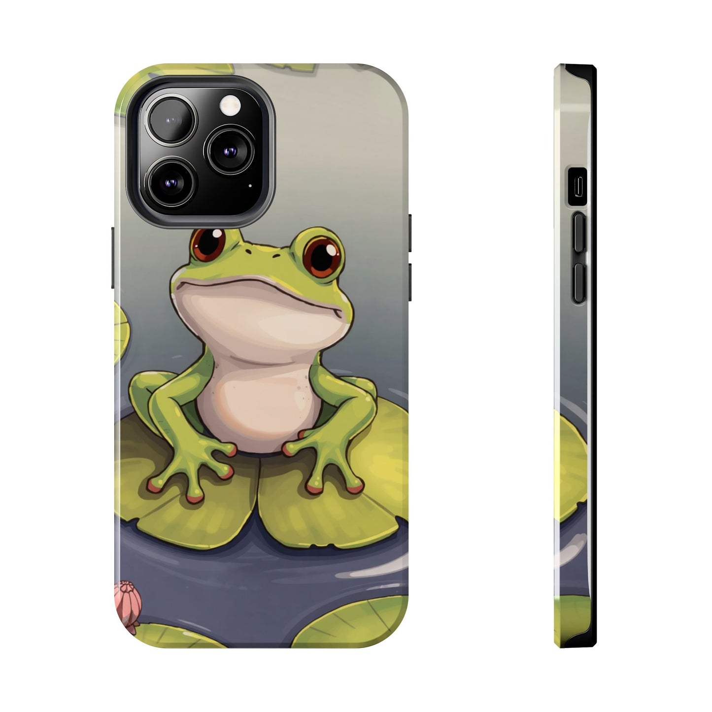 Cute Frog Tough Phone Case - Durable Protection with Nature Vibe
