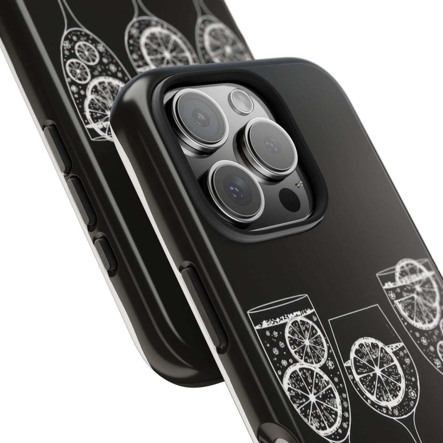 Stylish Tough Phone Cases with Citrus Glass Design, Protective Cases for Parties, Summer Events, and Everyday Use