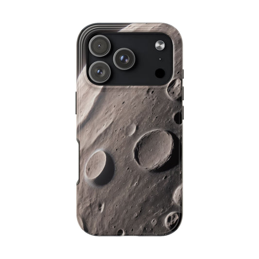 Celestial Moon Surface Tough Phone Case | Durable Space-Themed Design - for iPhone