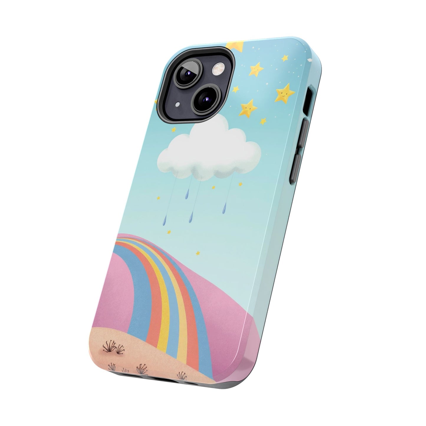 Colorful Rainbow Phone Case - Durable Tough Design for Adventurers