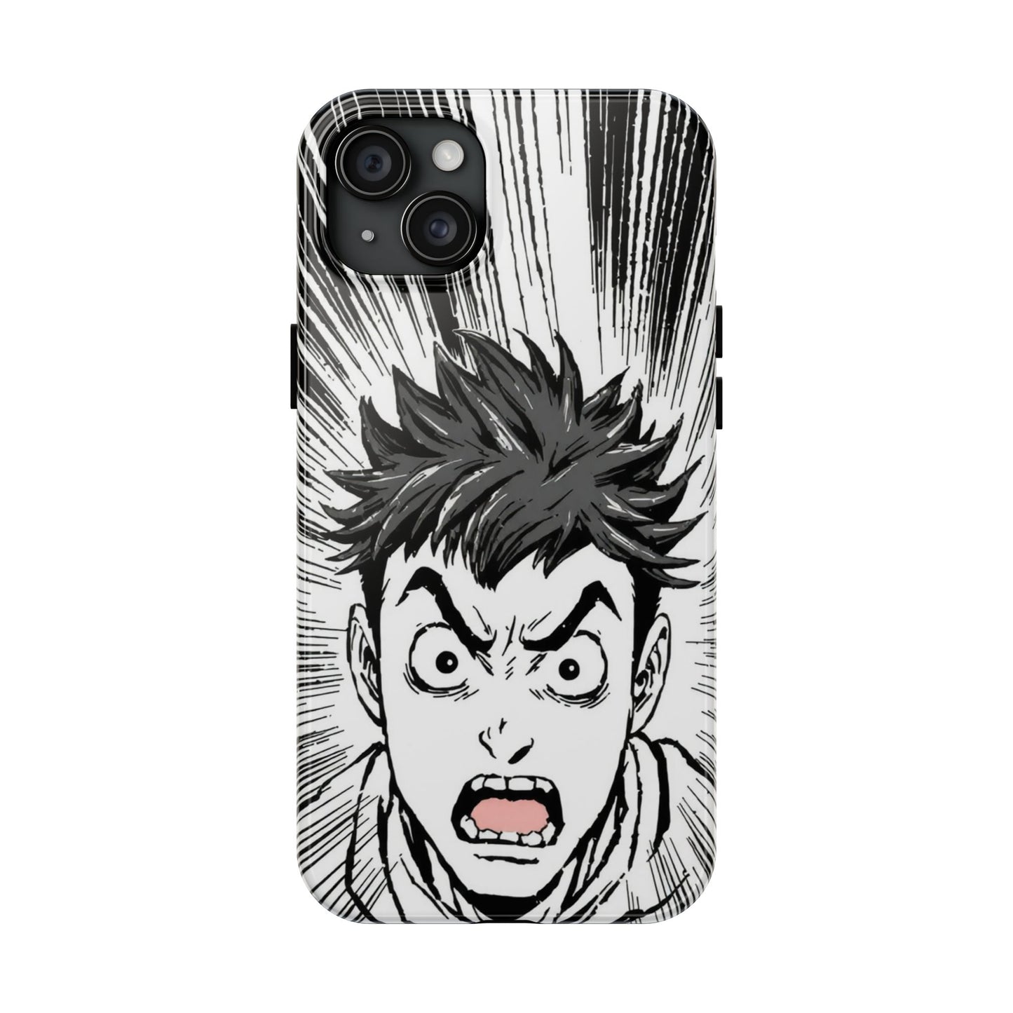 Intense Graphic Phone Case - Tough Design for Anime Fans