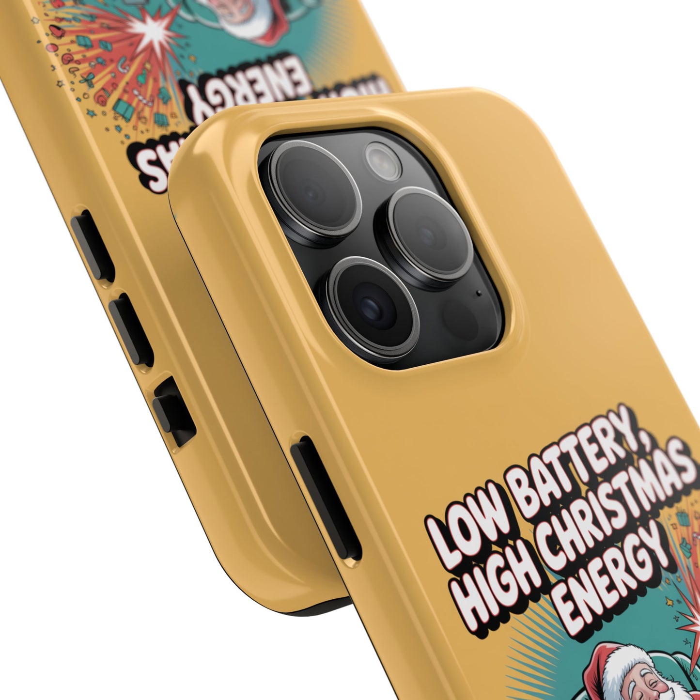 Santa Low Battery Phone Case " High Christmas Energy"