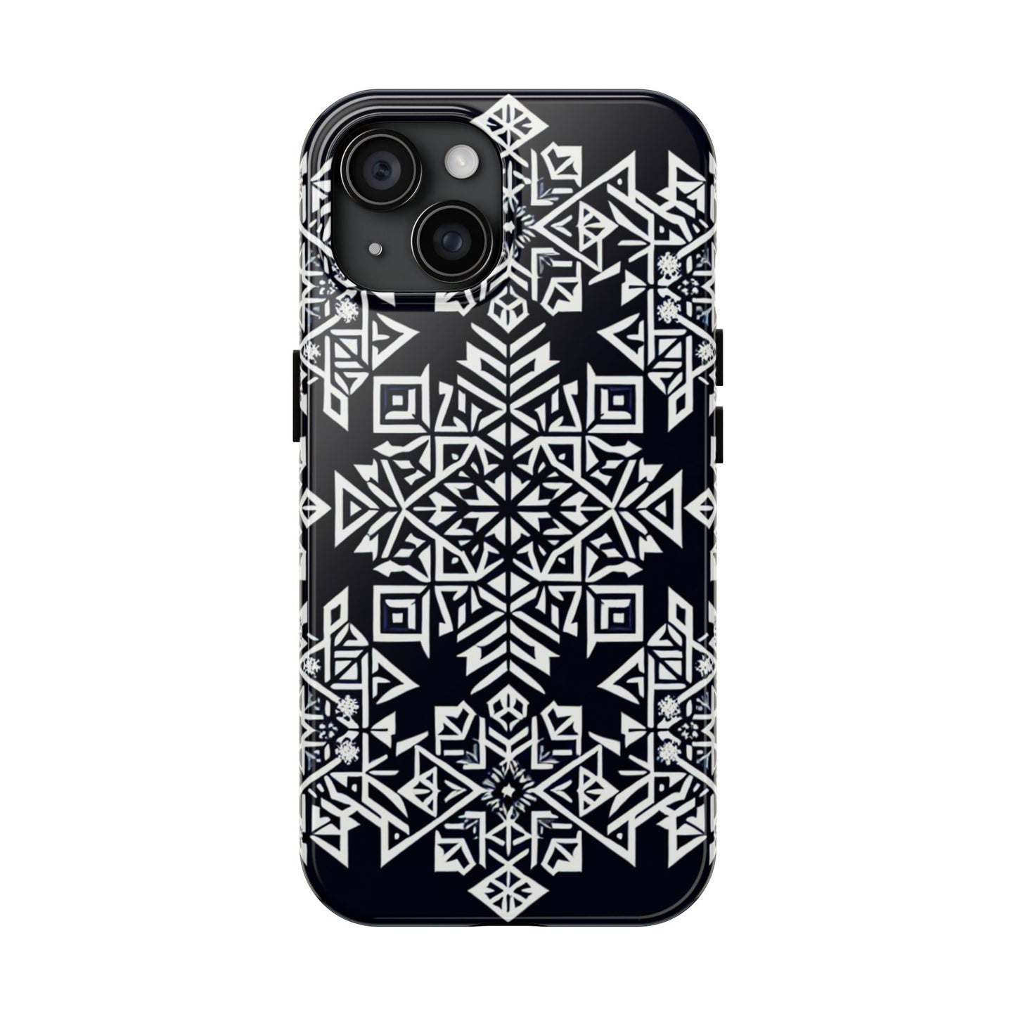 Winter Wonderland Tough Phone Case - Digital Snowflake - for iPhone