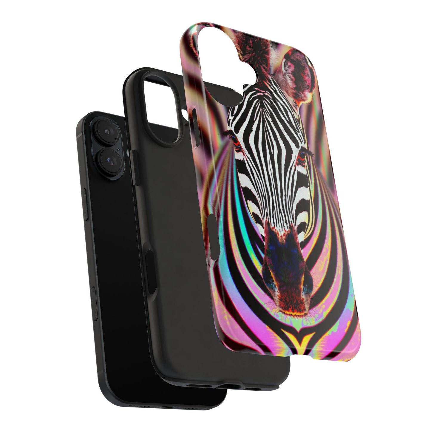 Vibrant Zebra Tough Phone Case - Unique Animal Design for Wild Spirit