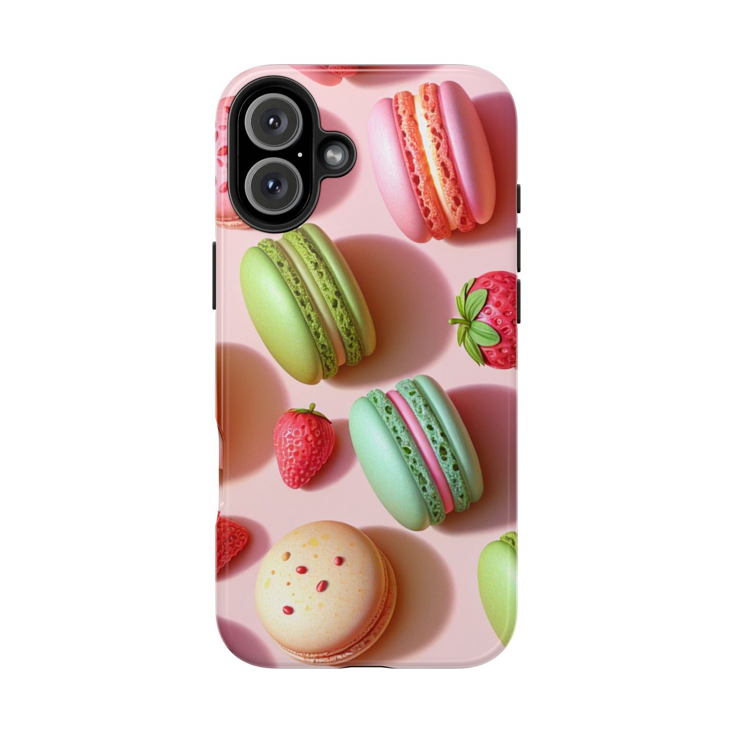 Macaron-Inspired Tough Phone Cases - Colorful Sweet Design - for iPhone