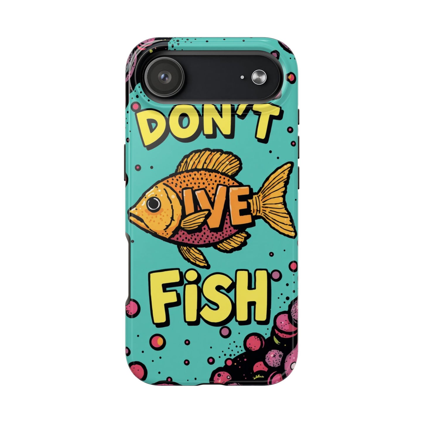 Catchy Fish-Themed Tough Phone Cases, Unique Gift for Fish Lovers, Durable Protection for Phones, Fun Aquatic Design, Ideal for Holidays