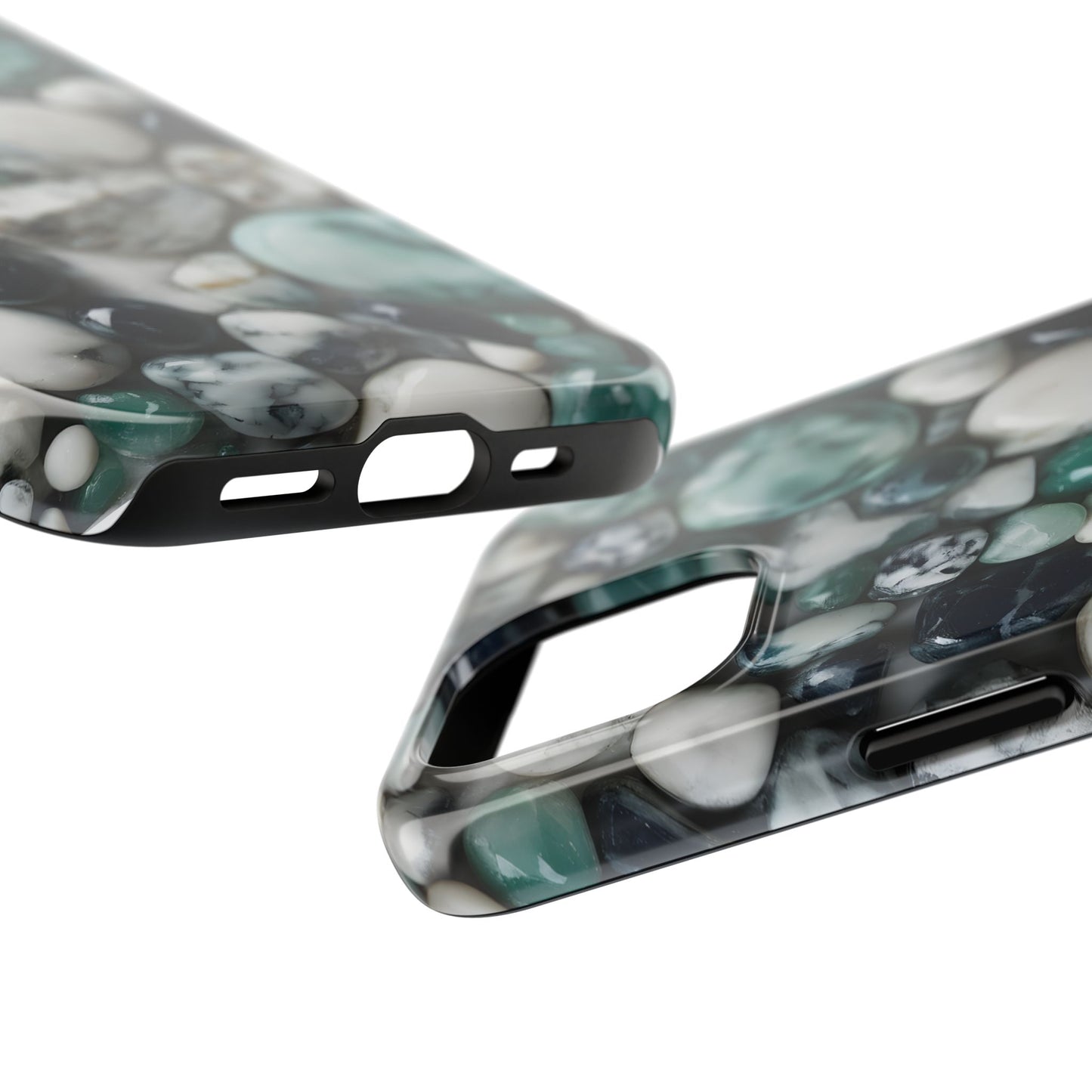 Small Rocks Pattern Tough Phone Case - Stylish & Durable Protection - for iPhone