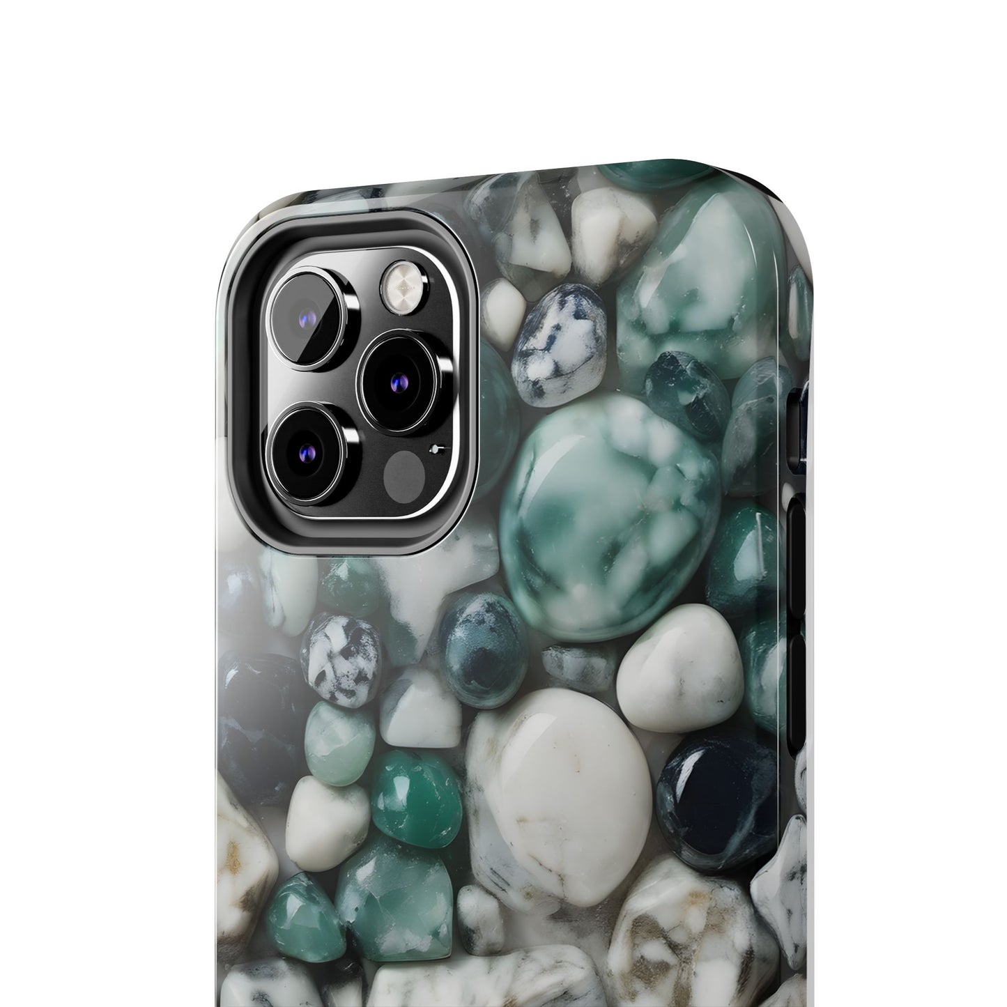 Small Rocks Pattern Tough Phone Case - Stylish & Durable Protection - for iPhone
