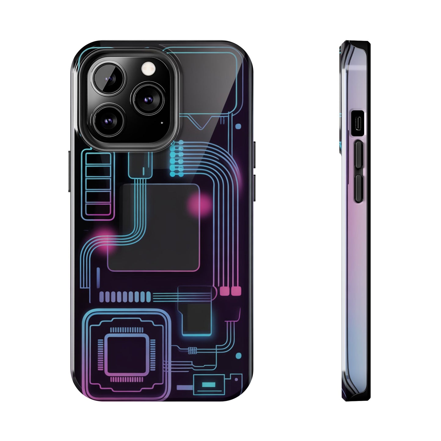 Cyberpunk Circuits Tough Phone Case