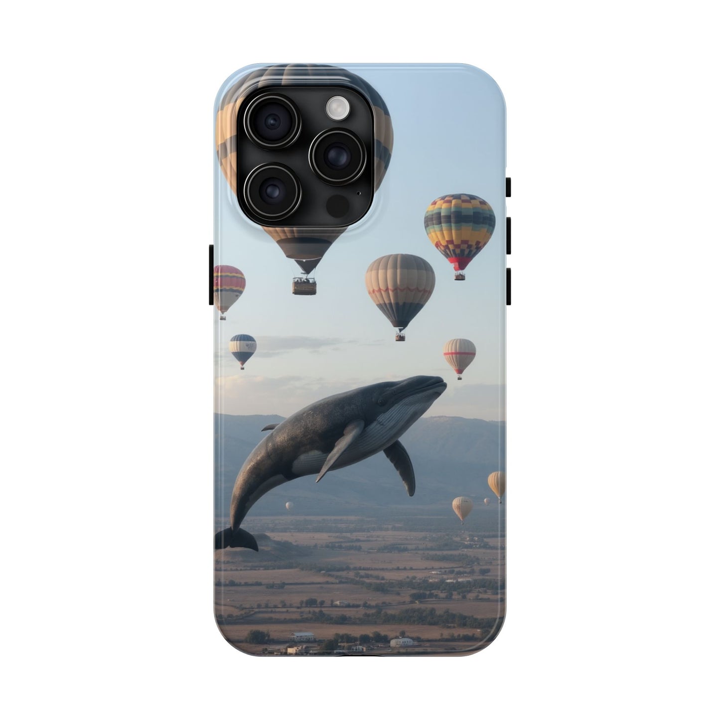 Whale Hot Air Balloon Tough Phone Case - Adventure & Nature Lovers