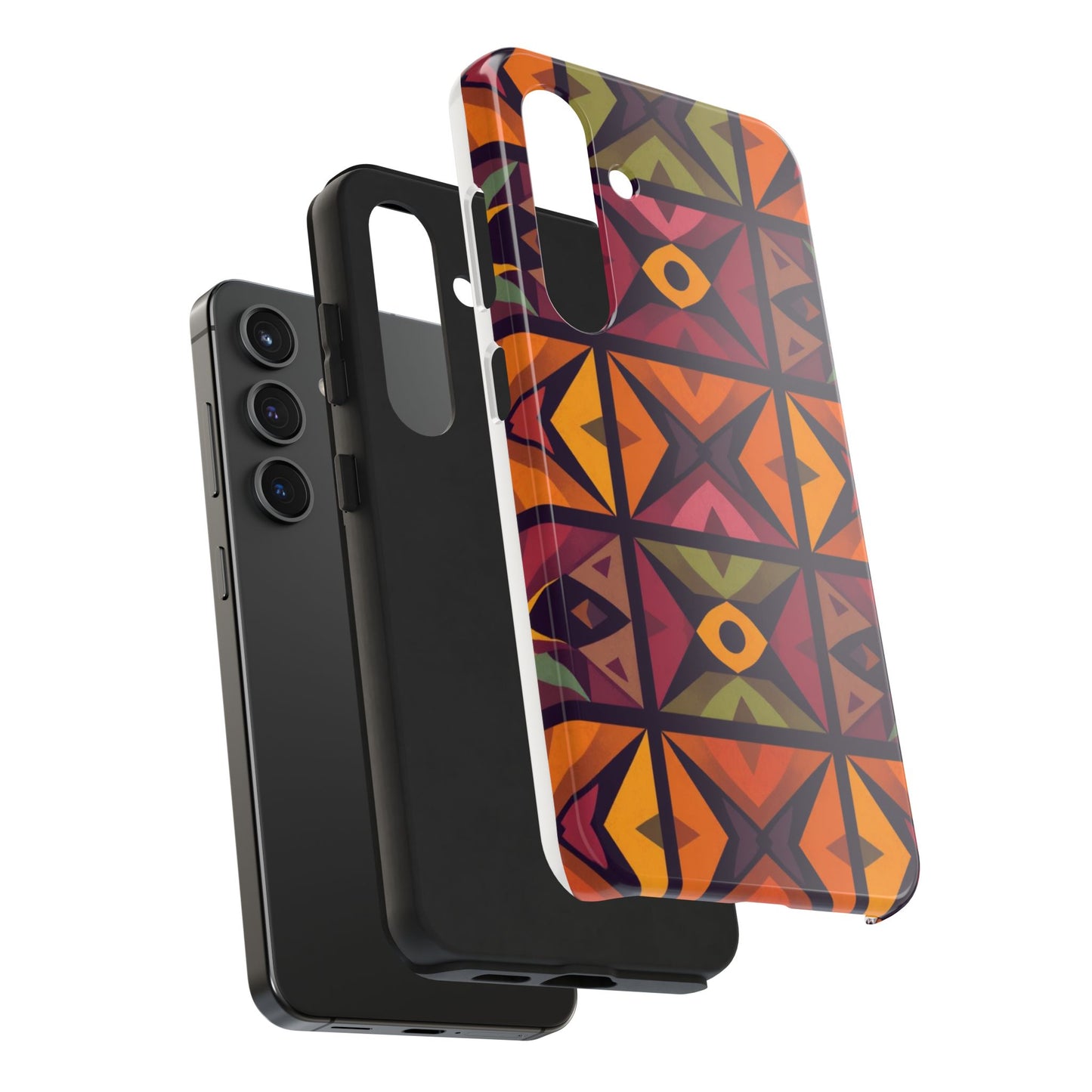 Vibrant Tribal Geometric Tough Phone Case - Colorful Protection for Your iPhone