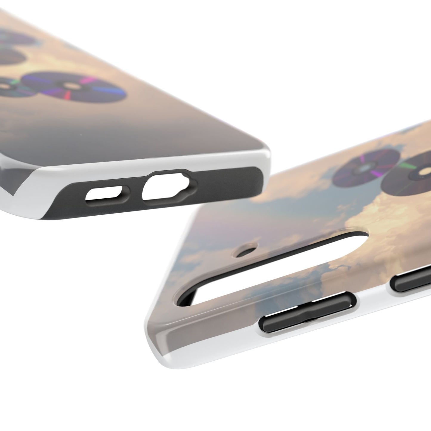 Vibrant Cloud CD Tough Phone Case - Durable and Stylish