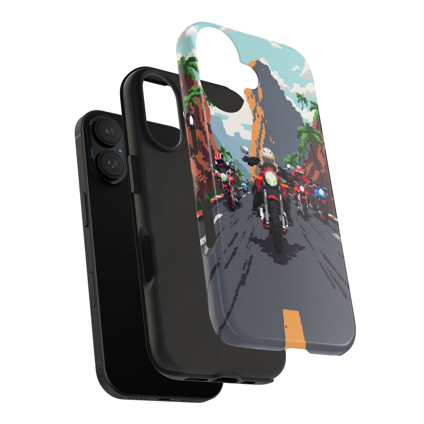 Retro Biker Tough Phone Case - Perfect for Motorcycle Lovers
