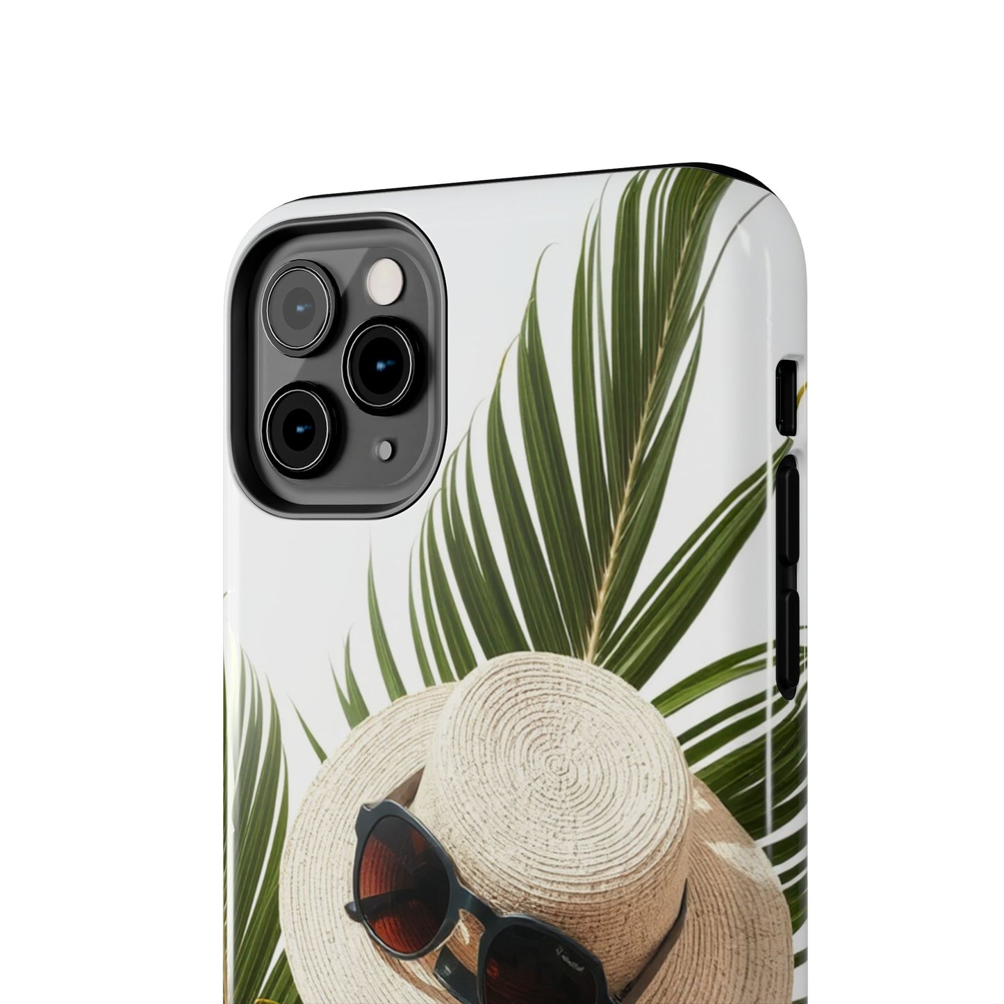 Tropical Phone Case - Summer Vibes with Hat & Sunglasses Design