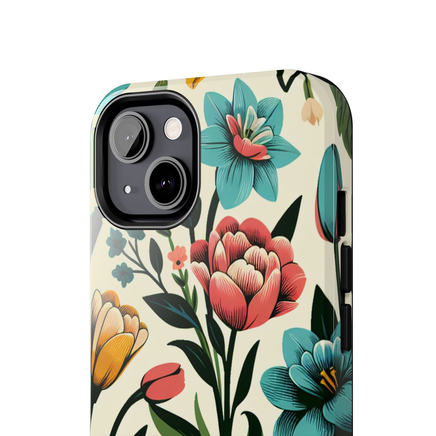 Floral Tough Phone Case - Vibrant Flower Design for Stylish Protection - for iPhone