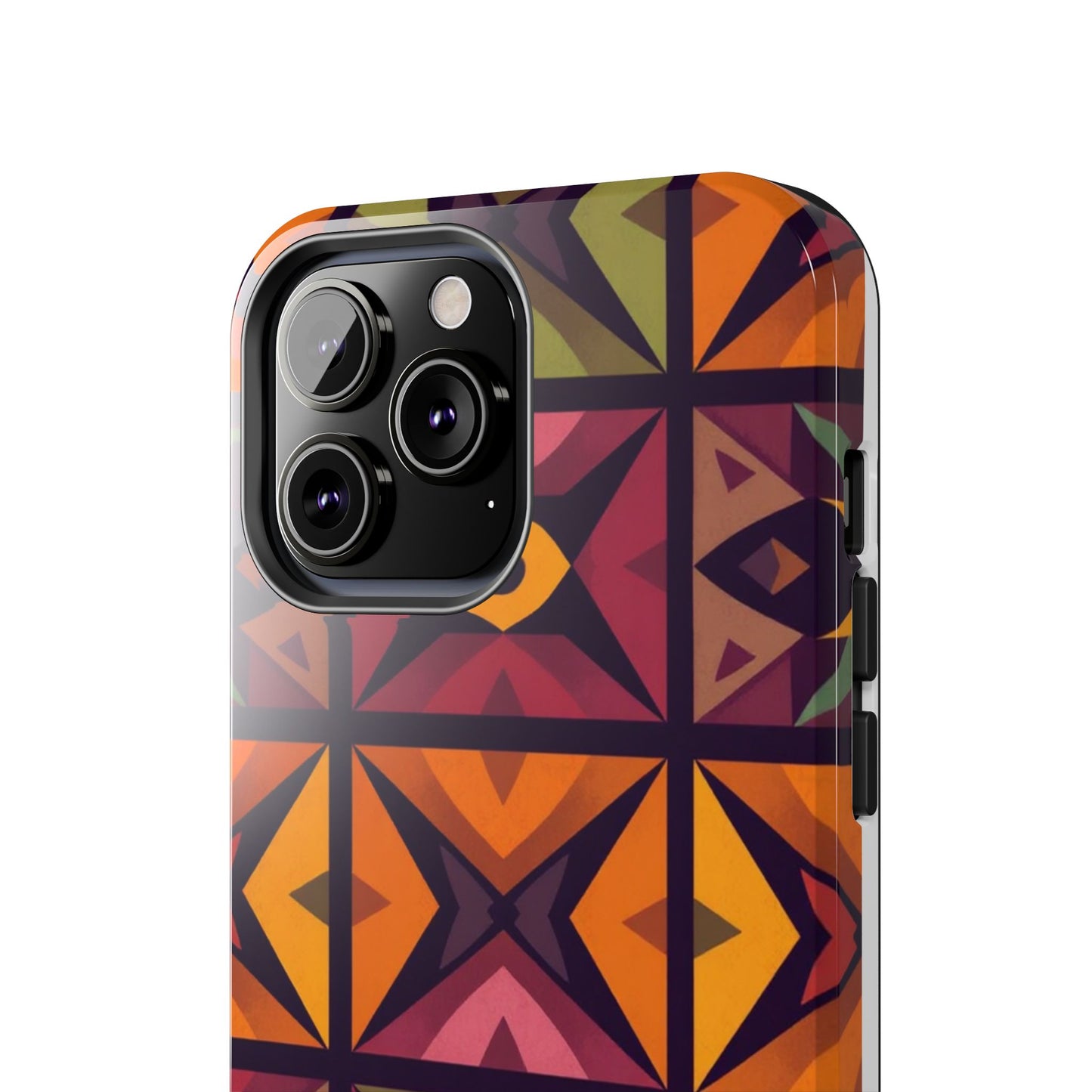 Vibrant Tribal Geometric Tough Phone Case - Colorful Protection for Your iPhone
