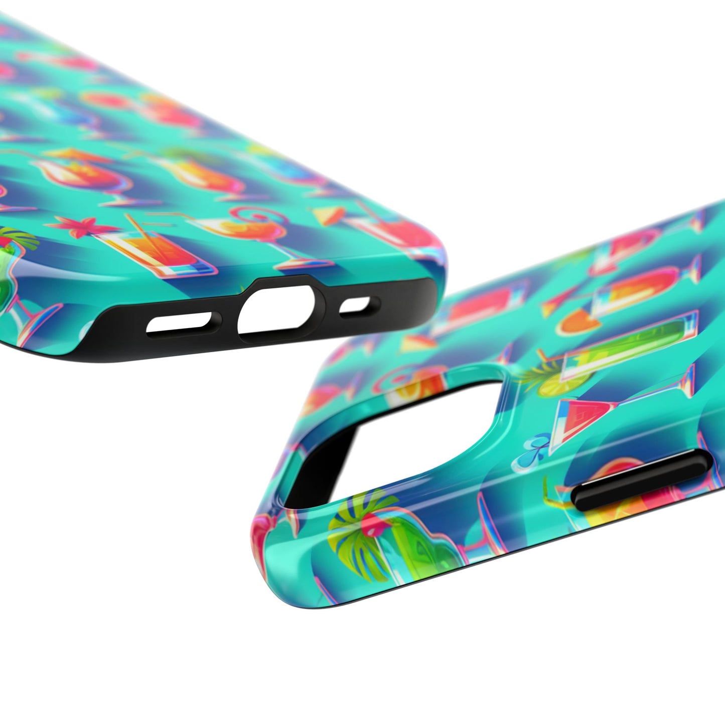 Cocktail Party Phone Case - Fun & Colorful Design for Summer Vibes - for iPhone