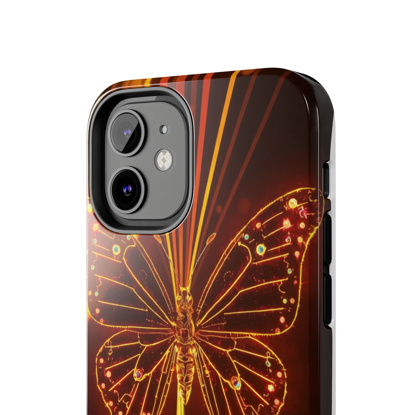 Elegant Butterfly Tough Phone Case - Stylish Protection for Nature Lovers