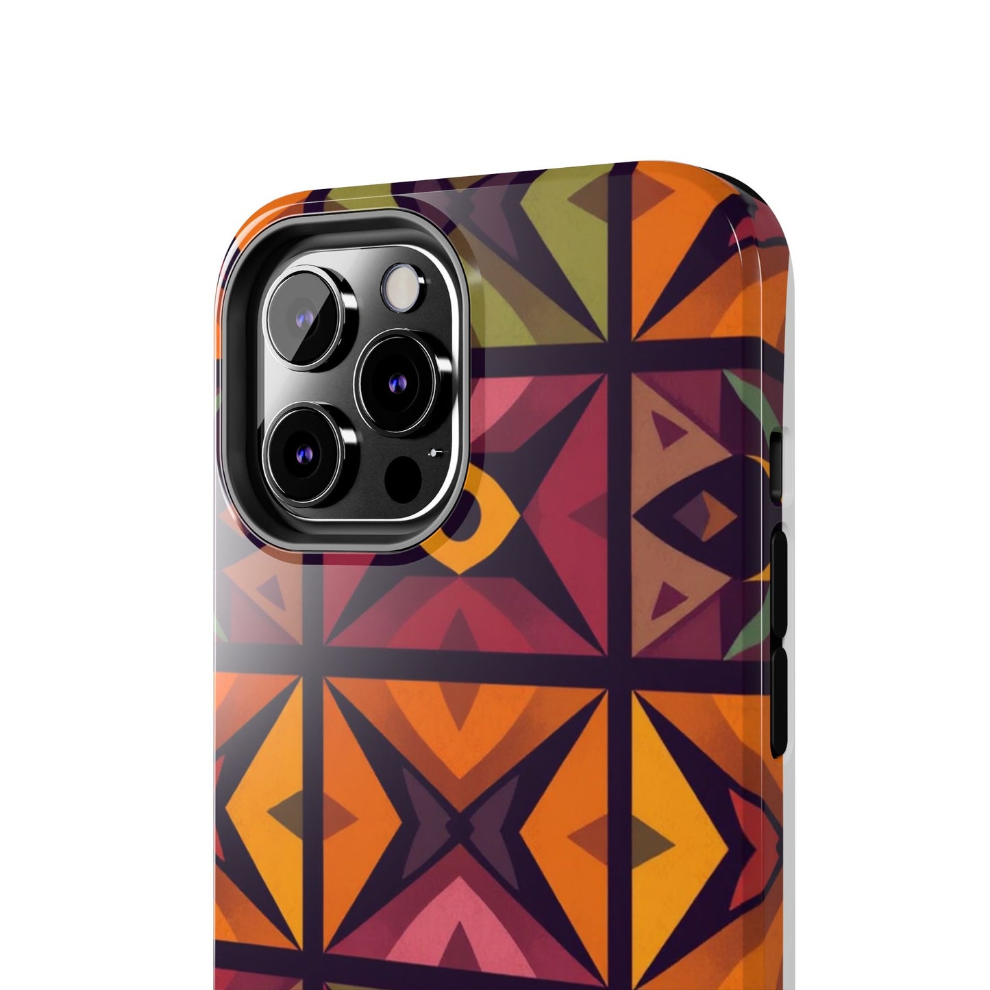 Vibrant Tribal Geometric Tough Phone Case - Colorful Protection for Your iPhone