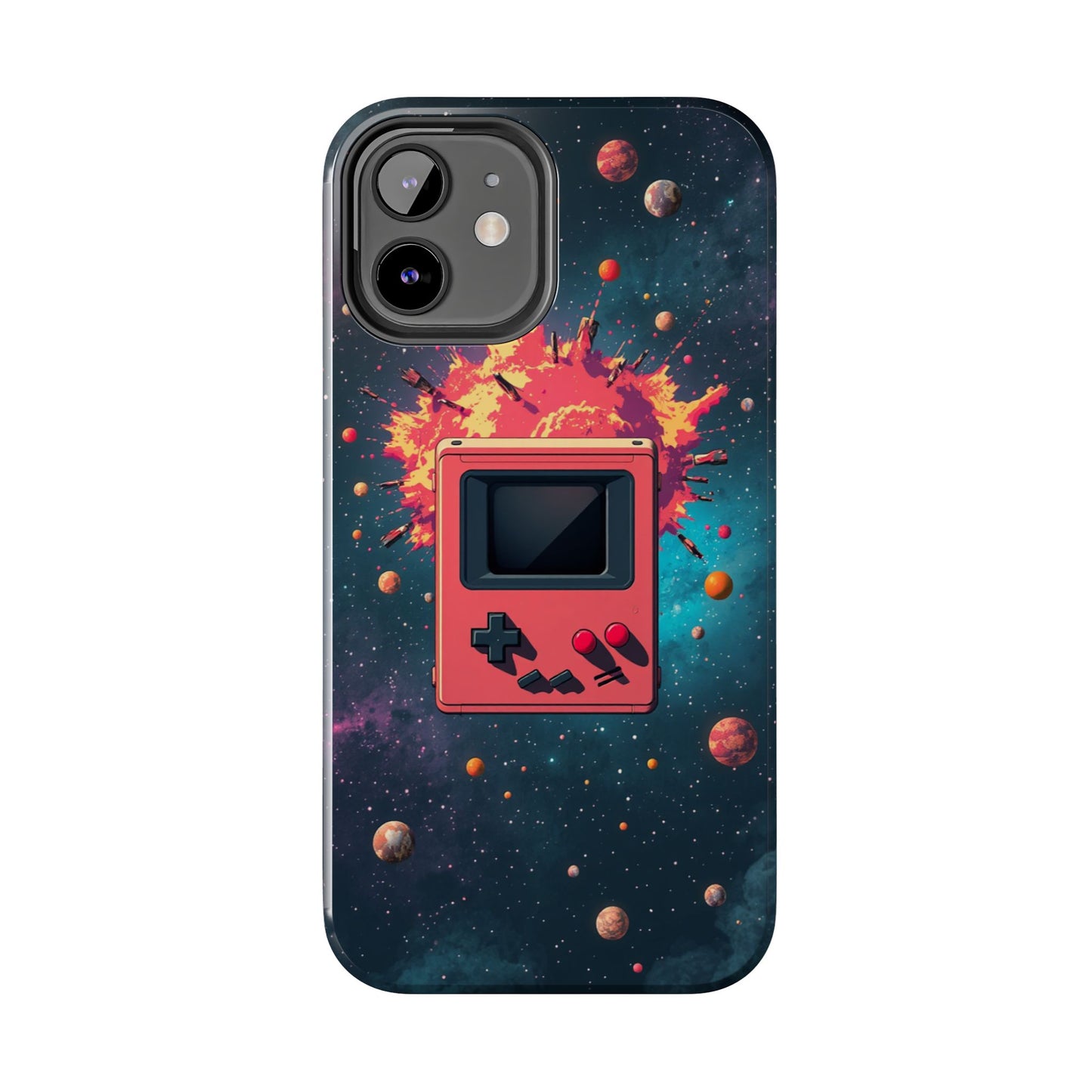 Retro Gaming Tough Phone Case - Space Adventure Design