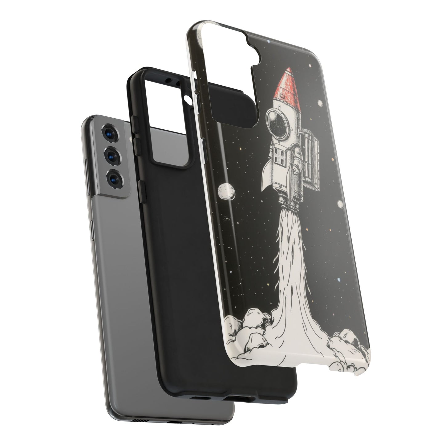 Cool Tough Phone Case for iPhone - Astro-Rocket Bond