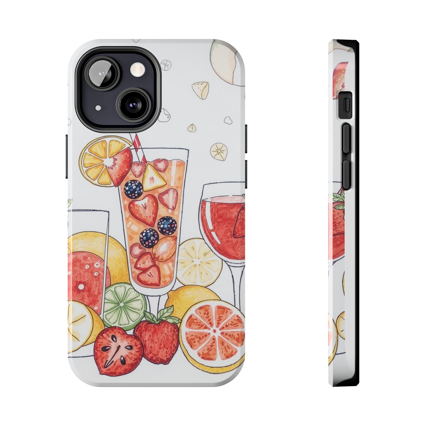 Colorful Fruit Cocktail Tough Phone Case - Perfect for Summer Vibes
