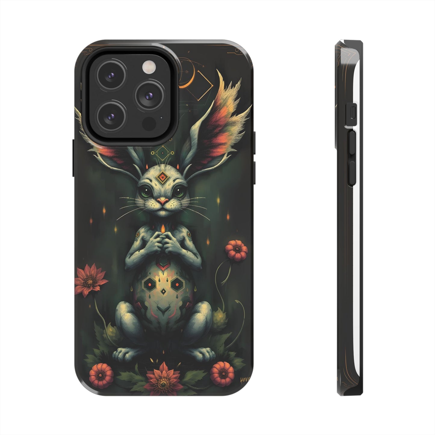 Artistic Rabbit Phone Cases - Unique and Durable Design of Mystical Bunny - for iPhone