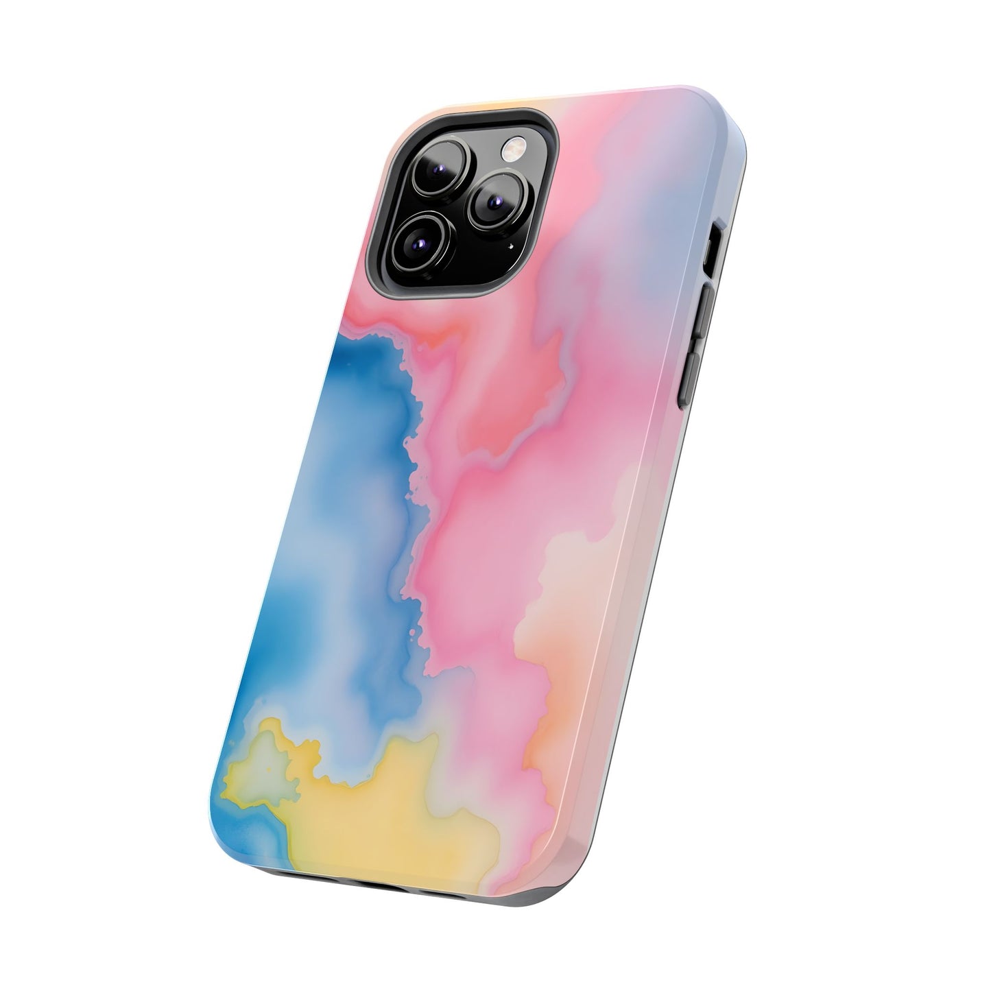 Painted Watercolor Tough Phone Case - Durable Protection with Artistic Vibes - for iPhone