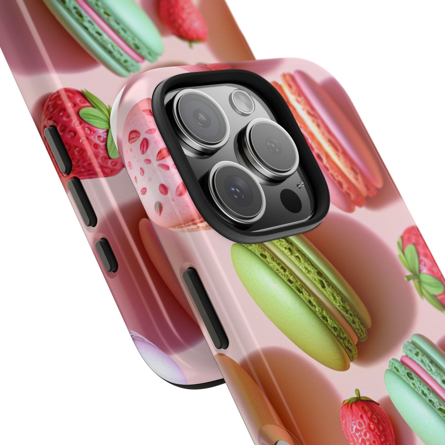 Macaron-Inspired Tough Phone Cases - Colorful Sweet Design - for iPhone