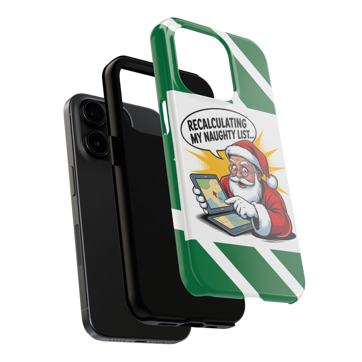 Santa Naughty List Phone Case - Tough & Fun Holiday Protection